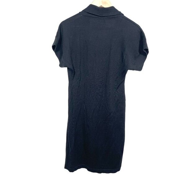 Calvin Klein Merino Wool Black Sweater dress‎ size S/M - Picture 3 of 8